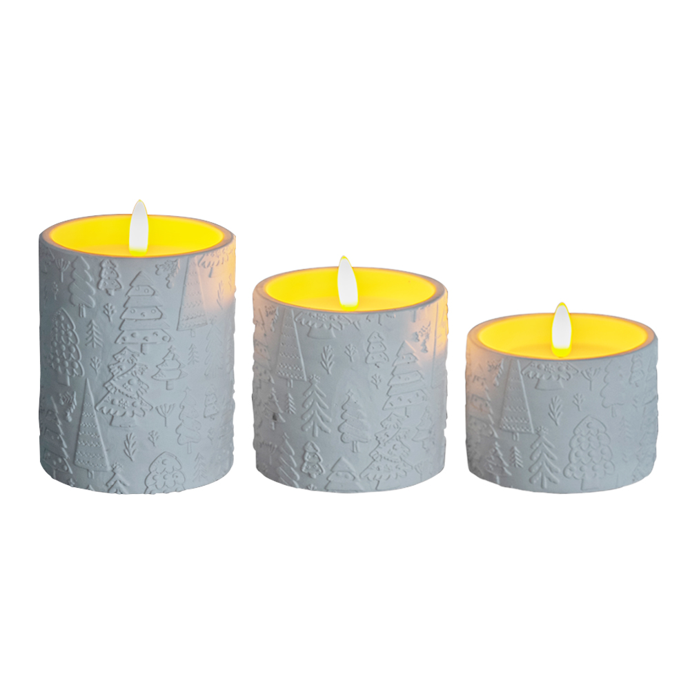 LED Suppleable 3D Electronic Cement Design Cylinder Cylinder