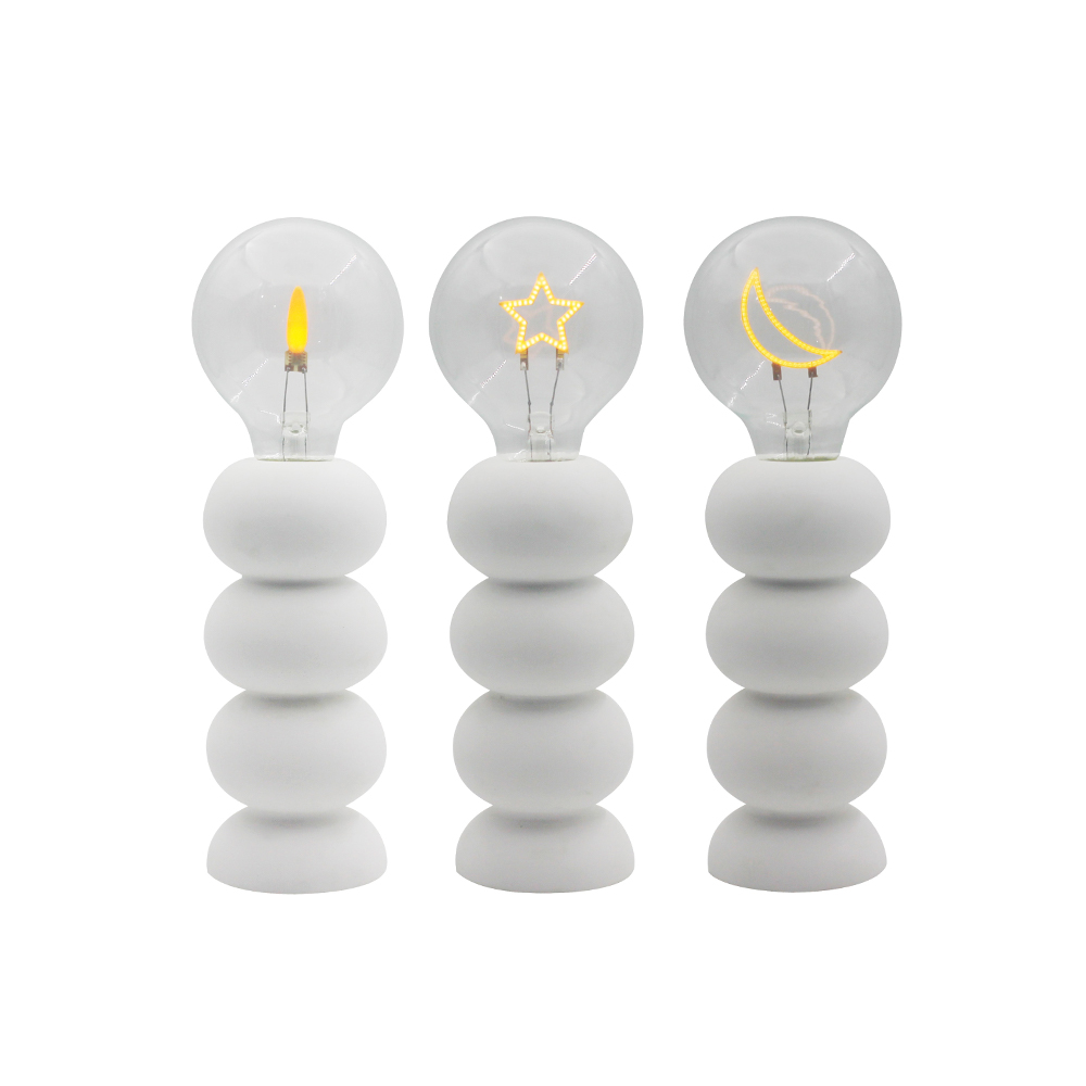 โคมไฟตั้งโต๊ะการบริโภค LED รูปแบบฟองสบู่